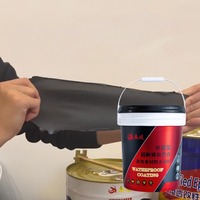 Revêtement d'étanchéité bitumineux liquide à haute élasticité en gros pour toiture, terrasse, mur, peinture, fournisseur OEM