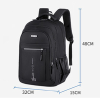 Sac à dos pour ordinateur portable 15,6 pouces, imperméable, durable, en tissu Oxford, sac à dos portable pour étudiants, sac à dos pour hommes, sac à dos pour ordinateur portable pour voyages d'affaires