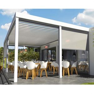 Toldos motorizados de techo, toldos de toldo para jardín al aire libre, pérgola de aluminio, fácil de montar, <span class=keywords><strong>precio</strong></span> - Product Image 1