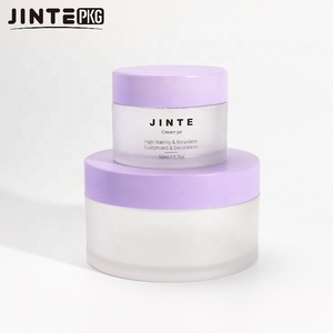 Ustomized-Tapas acrílicas para coche, 1oz 2oz 4oz 5oz 6oz 8oz PETG jar with purple lids - Product Image 2