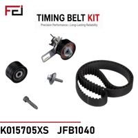 Nouveau kit de courroie de distribution de marque FEI, modèle JFB1040, compatible avec les modèles automobiles Citroën, Opel, Peugeot, kit de courroie et poulie tendeur K015705XS