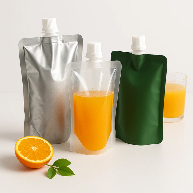 Custom Gravure Printing Liquid Spout Pouch
