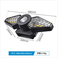 Projecteur de Scène Rétro à Double Lampe 200W avec Télécommande, Éclairage de Fête RGBW Idéal pour KTV, Bars, Salles de Banquet, DJ