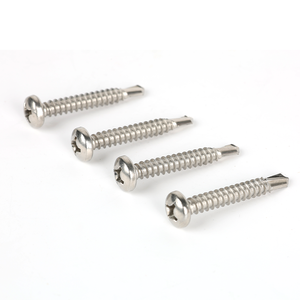 Korrosionsbeständige Maßgefertigte 316 Edelstahl Selbstbohrende Schrauben mit Flachkopf und Kreuzschlitz, <span class=keywords><strong>Tek</strong></span>-Schrauben - Product Image 1