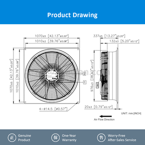 Ventilador de Refrigeración Axial EC Delta GTW091PUU29E-V001 de Alto Flujo de Aire para Gabinetes Industriales de Centros de Datos - Product Image 4