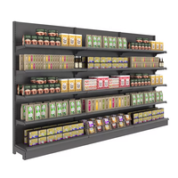 Rayonnages de Présentation de Haute Qualité en Gros Vente Chaude 2024 Gondoles Simple ou Double Face Rayonnages de Supermarché