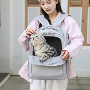 Cat <b>Backpack</b> Large Capacity Breathable Portable For Cross Border Travel 7 Inch <b>Pet</b> <b>Carrier</b> - Product Image 2