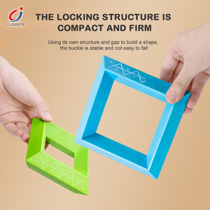 Bloques de Construcción Educativos Chengji, Bloques de Plástico Pequeños, Juguete de Modelos, Pirámide Apilable para Niños, Juguete de Aprendizaje, Juego de Bloques Geométricos - Product Image 3