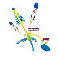 Lanceurs de poche à bulles jouets de plein air lancement bébé Eva mousse Stomp extrême jouet lance-roquettes avec lumière pour les enfants