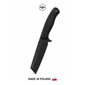 มีดทำมือ O2 Steel Tactical Tanto Bushcraft ใบมีดแบบ Fixed Blade  งานเจียรแบบ Flat Grind หนา 4 มม. ด้ามจับแบบ Full Tang พร้อมปลอก Kydex คุณภาพ DIY เกรด OEM สำหรับงานหนัก - Product Image 1