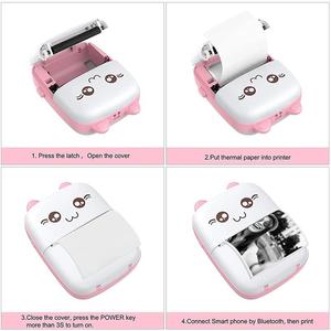 <strong>Mini</strong> Portable Mobile Phone Printer Pocket Wireless Inkless Printer <strong>Mini</strong> Handy Photo Label <strong>Printing</strong> 57mm Thermal Paper Printer - Product Image 4