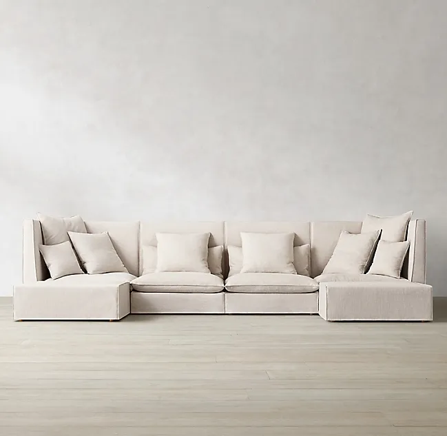 Домашняя мебель в американском стиле chesterfield, тканевая гостиная, модульный секционный диван с высокой спинкой на заказ