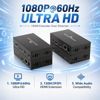 Émetteur HDMI 120M, extension HDMI 1080P 60Hz KVM avec PoE, IR et Multi-vers-Multi
