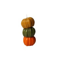 Bougie artisanale colorée en cire de soja mélangée en forme de citrouille pour Halloween, aromathérapie, décoration d'intérieur pour la fête d'automne, transfrontalière