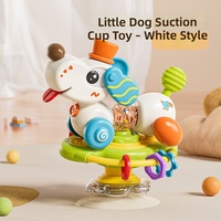Jouet éducatif multifonctionnel et détachable pour volant, table à manger pour bébé, toupie à ventouse pour chiot