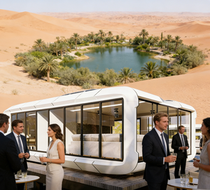 Cabane Apple de luxe personnalisable avec balcon pour station balnéaire et <span class=keywords><strong>villa</strong></span> privée - Product Image 1
