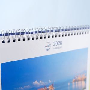 Настольный календарь на 2024 год с индивидуальным дизайном, бумага с покрытием для флип-календаря, CMYK, спиральный переплет, для офиса - Product Image 4