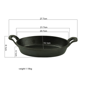 Una mini sartén <span class=keywords><strong>de</strong></span> <span class=keywords><strong>hierro</strong></span> fundido <span class=keywords><strong>de</strong></span> alta calidad, logotipo <span class=keywords><strong>de</strong></span> dos asas, se puede personalizar, mini sartén <span class=keywords><strong>de</strong></span> <span class=keywords><strong>hierro</strong></span> fundido - Product Image 6