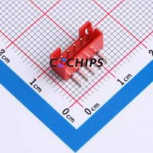 WAFER-PH2.0-5PWZ-R62 Wire-to-Board Pin Header Bent Lead Through Hole,P=2mm Connector 1x5P 2mm Right Angle Insert PH - Product Image 1