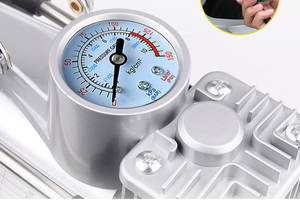 Metal Dual-Cilindro 12V Compressor de Ar de Alta Potência Kit Inflator pneu portátil para veículos e carros (Kit Toolbox Heavy-Duty) - Product Image 5