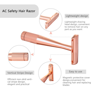 Reusable Zinc Alloy <strong>Single</strong> Blade Facial Safety <strong>Razor</strong> Women's High-end Face Shaving <strong>Razor</strong> - Product Image 4
