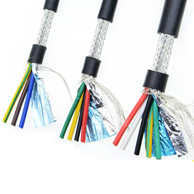 26AWG 24AWG 22AWG 2 3 4 5 6 7 8 Core Shielded Cable 5meters Pure Copper RVVP Shielded Wire Control Cable Signal Wir