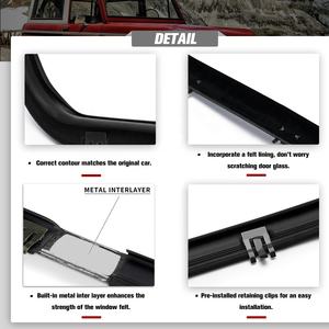 Juego de 4 piezas de burletes de goma para ventanas de puertas delanteras, burletes para coche, juego de limpiaparabrisas para Ford <span class=keywords><strong>Bronco</strong></span> F150 F250 F350 de 1987 a 1997 - Product Image 5