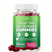 Gummies Brûle-Graisse Nocturnes à l'Extrait de Haricot Blanc Saveur Framboise 60 Gummies à Base de Pectine Supplément OEM