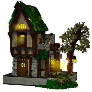 Mork 033033 1872 Piezas, Bloques de Construcción 3D DIY, Arquitectura Medieval, Bistro, Mini Ladrillos, Casa - Product Image 4