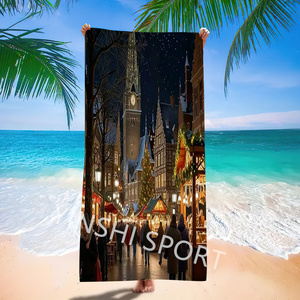 Toalla <span class=keywords><strong>de</strong></span> microfibra <span class=keywords><strong>de</strong></span> secado rápido con estampado <span class=keywords><strong>de</strong></span> <span class=keywords><strong>personajes</strong></span> navideños al por mayor, Toalla <span class=keywords><strong>de</strong></span> playa <span class=keywords><strong>de</strong></span> baño para niños sin arena, 2025 - Product Image 3