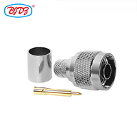 Usine directement N connecteur mâle câble BJR-400 connecteur RF Type N prise mâle sertissage soudure câble Coaxial Type N