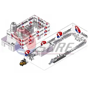 Factory Directly Supply Full- Automatic Fried Potato Chips Production Line French Fries Equipment Potato Chips Machine