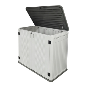 Boîte de rangement pour coussins d'extérieur VERTAK 736L, bac de rangement en plastique pour meubles de jardin, grande boîte de rangement pour le camping en plein air avec couvercles - Product Image 2
