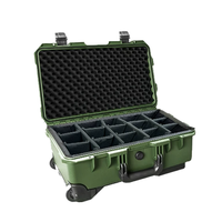 Boîte de rangement multifonctionnelle en plastique étanche IP67 pour équipement photographique, outils, boîtes de protection, valise à roulettes, valise de transport
