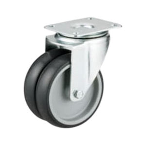 Nouveau produit : Roulettes industrielles à double roue pivotantes avec frein, prix compétitif, pour équipement industriel - Product Image 6