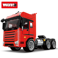 WOMA TOY C0625 Marque Propre Blocs de Construction en Plastique à Assembler Camion Semi-Remorque Véhicule de Remorquage Jouet Voiture