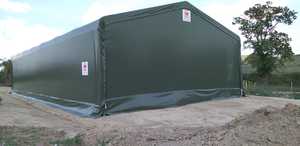 โครงตาข่ายเหล็กกัลวานิสแบบมาตรฐานปรับแต่งได้เต็นท์ที่กำบังแสงสำหรับคลังอุตสาหกรรมใช้โครงสร้างเหล็ก - Product Image 4