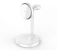 Chargeur de téléphone sans fil, station de charge magnétique certifiée Qi2.2, 15V 12V avec ventilateur de refroidissement, chargeur sans fil rapide 3 en 1