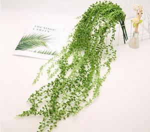 Gran oferta, planta colgante de pared suculenta Artificial de vid suculenta larga verde para decoración de boda de fiesta en casa - Product Image 1