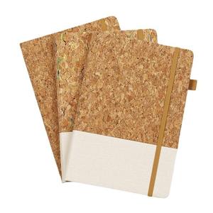 <span class=keywords><strong>2025</strong></span>热销促销企业礼品日记本笔记本软木PU和织物拼接硬封面环保笔记本 - Product Image 1