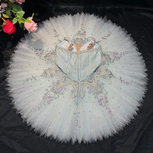 Robe de Ballet imprimée lac des cygnes blanc pour adultes enfants adulte enfant Tutu crêpe ballerine Performance porter femmes filles Western - Product Image 1