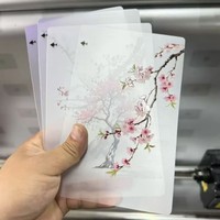 FONLYU Op maat gemaakte bloemen 3D geprinte transparante achterkantfolie voor snijplottermachines, telefoon achterkant stickers voor decoratie