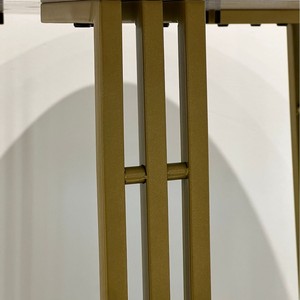 Mesa de centro de lujo con ventana panorámica de mármol, mesa pequeña redonda estilo nórdico para alféizar de ventana, mesa baja tipo tatami, mesa pequeña moderna y sencilla - Product Image 4