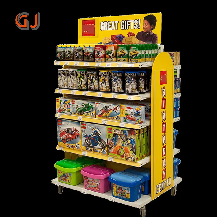 Toy Store Display Case Wall Racks Retail Shop Shelving Store Storage Furniture Toy Display Stand