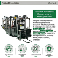 Testeur mécanique de meubles professionnel LITUO, norme BIFMA, machine de test de durabilité et de stabilité, ultra haute précision, 1 an