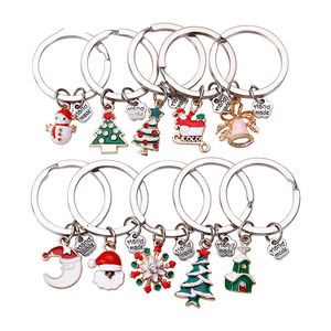 Zhejiang Nishi mujer hecho a mano Diy de la <span class=keywords><strong>serie</strong></span> de Navidad llavero de Metal - Product Image 4