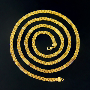 Collar de Cadena Larga de Latón con Diseño de Serpiente para Mujer, 108 cm, Estilo Simple, para Uso Diario y Fiestas - Product Image 3