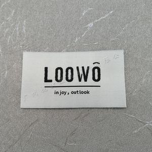 Etiquetas de cuello de ropa para niños de poliéster de alta densidad marca tejida de tela estampada cuadrada plana para pedido al por mayor de ropa principal - Product Image 2