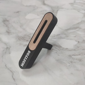 Logo personalizzato piccola scatola di legno diffusore di ricarica di olio essenziale per auto profumo per auto diffusore in legno deodorante Clip di sfiato dell'aria - Product Image 4