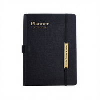 Carnet/Journal en cuir PU format A5 2026, personnalisable avec logo, couverture rigide, lignes colorées, reliure cousue, promotionnel, pour l'école, 100 exemplaires